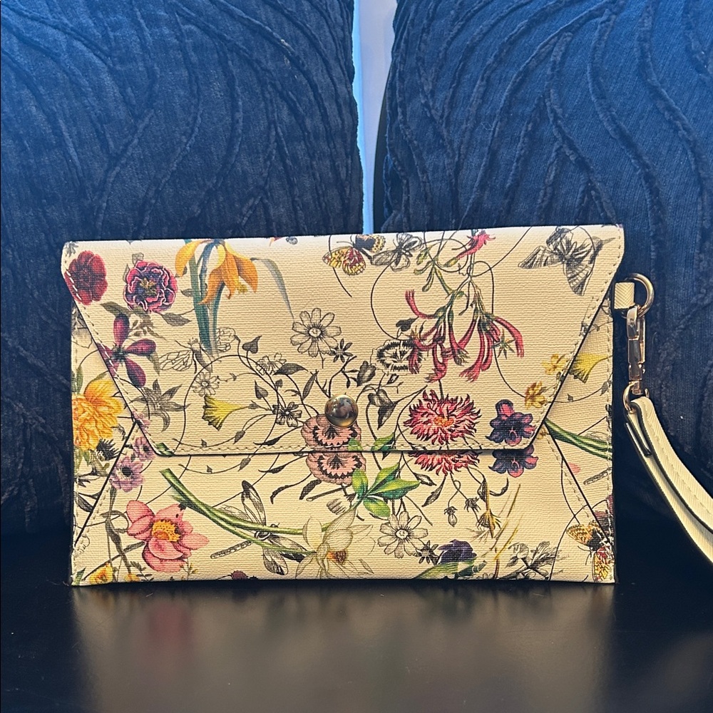Floral Print Women's Clutch